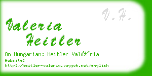 valeria heitler business card